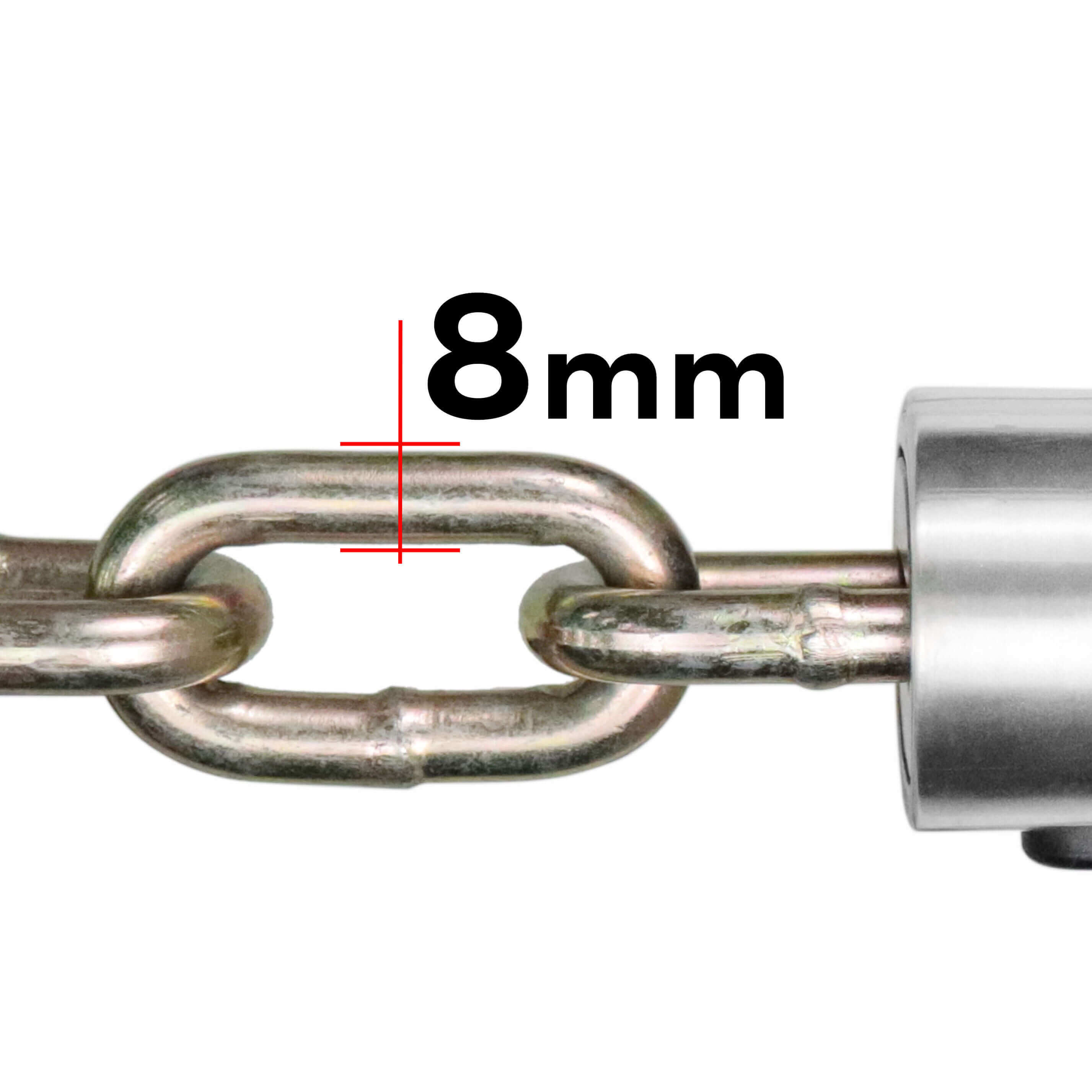 Chaîne Antivol Électrique en Acier Inox avec 3 Clés pour Vélo et Trottinette