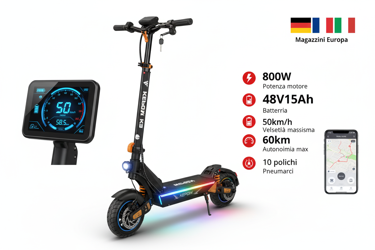 Monopattino elettrico E9G Pro Max