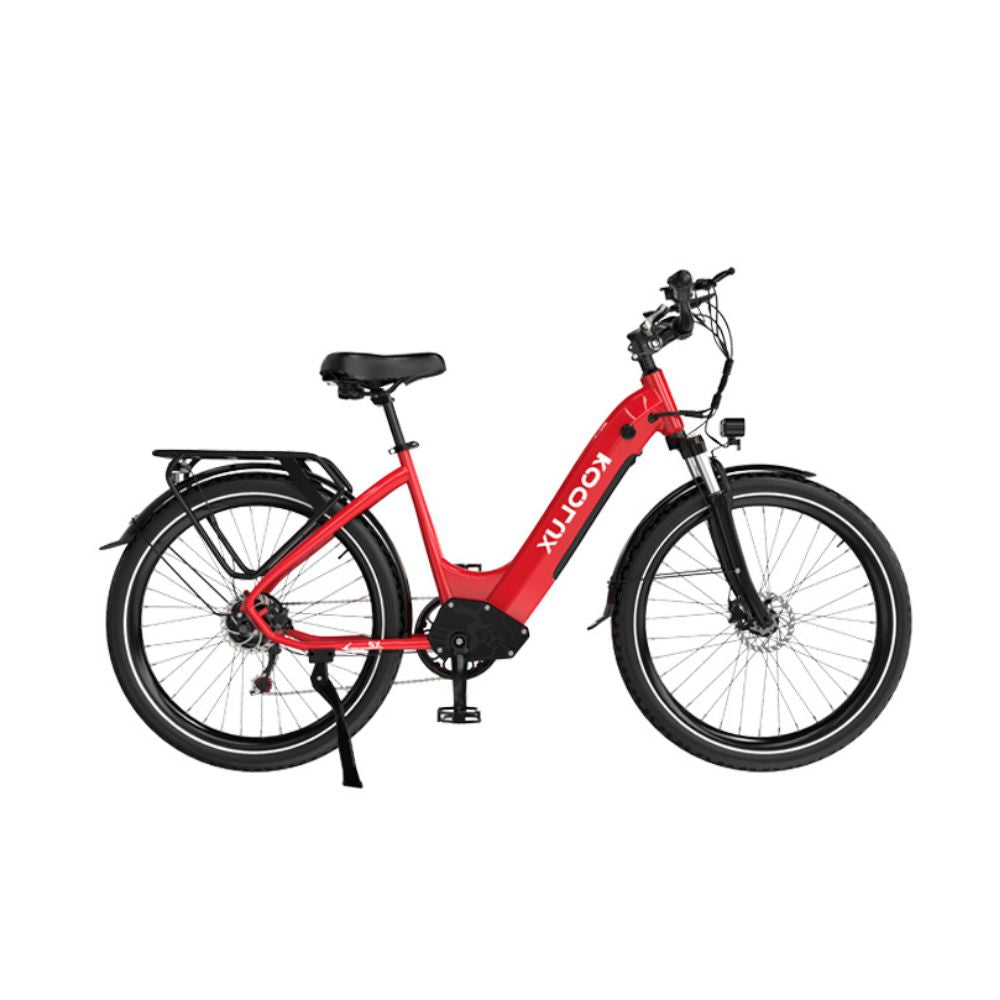 Bici elettrica KOOLUX X2 Rosso con telaio robusto e pneumatici larghi