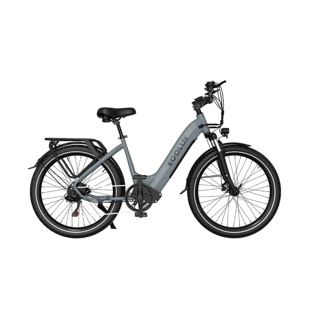 Bici elettrica KOOLUX X2 grigio con telaio robusto