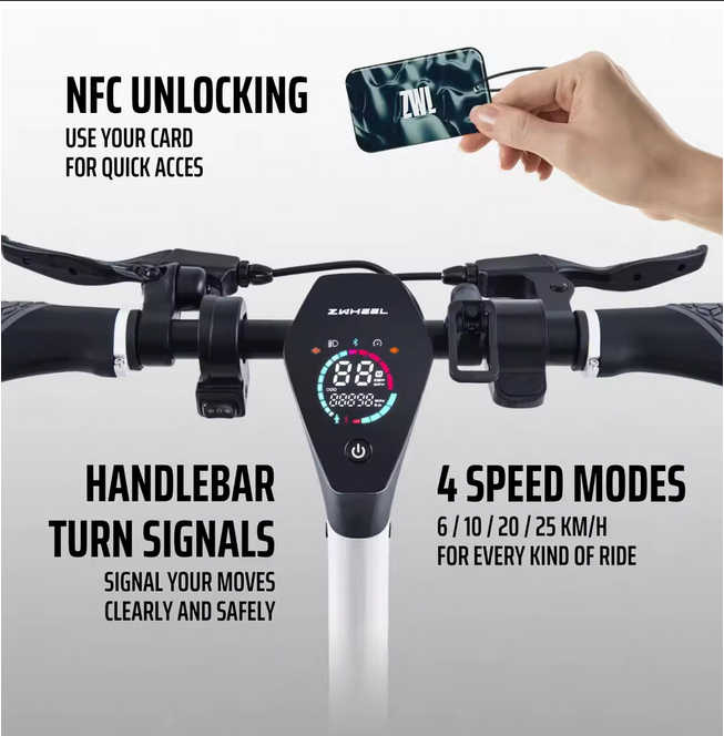 Monopattino Elettrico E9G con App e 4 Modalità