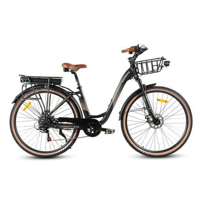 City E-Bike Donna 28" 500W Shimano 7V con Cestino