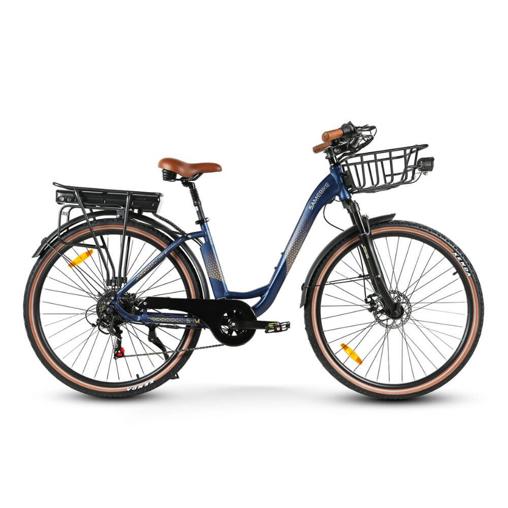 City E-Bike Donna 28" 500W Shimano 7V con Cestino