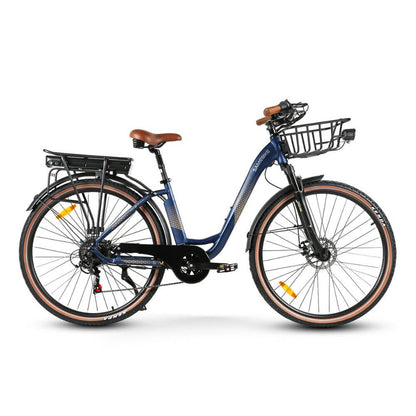 City E-Bike Donna 28" 500W Shimano 7V con Cestino