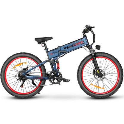 Mountain E-Bike 26" 1000W con Doppia Sospensione Professionale