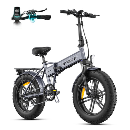 E‑bike ENGWE EP‑2 Boost 250W Grigio con pneumatici larghi