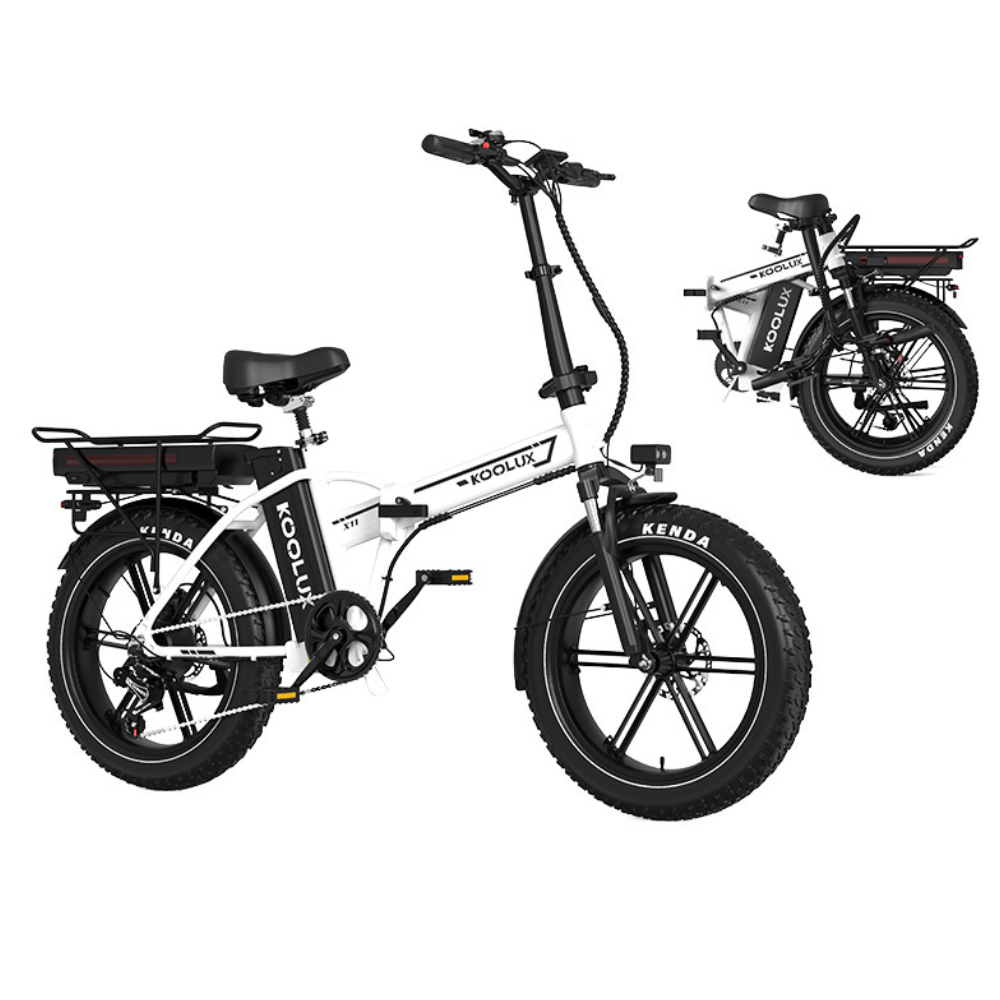Fat Bike elettrica KOOLUX X11 750W con ruote larghe e doppia batteria 48V