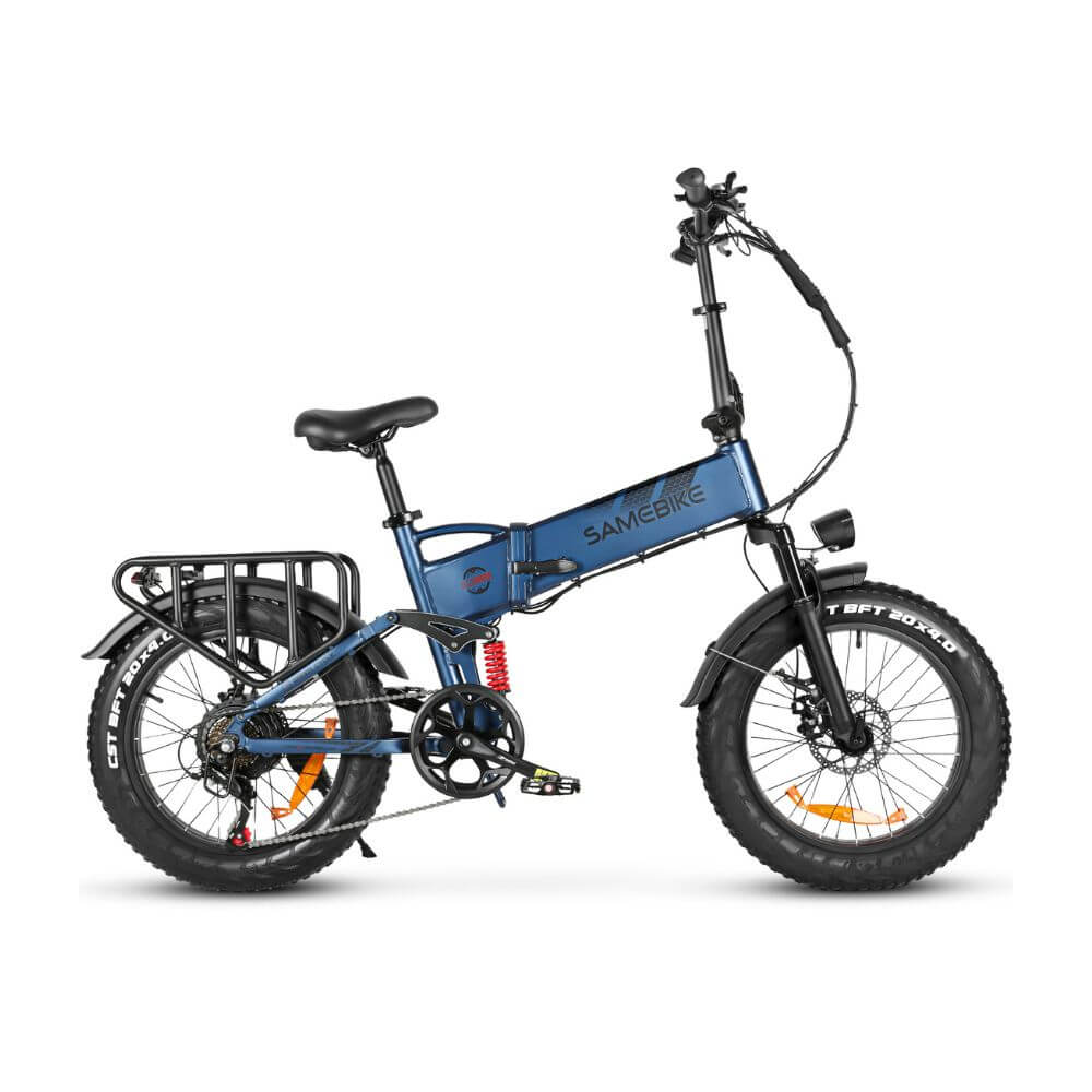 SAMEBIKE RS‑A02 Pro nera con pneumatici larghi e motore da 1000W